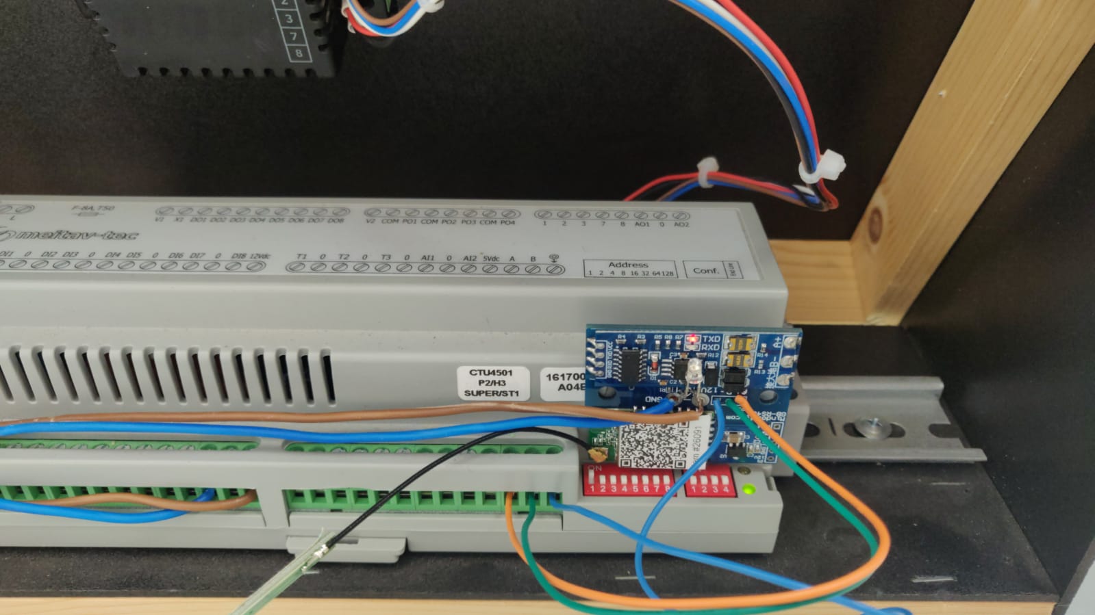 Mindolife wireless Modbus wiring example